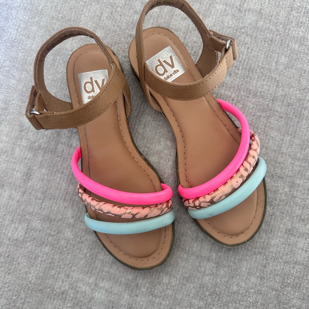 DV by Dolce Vita Kids Sandals - Tan, Pink, Blue